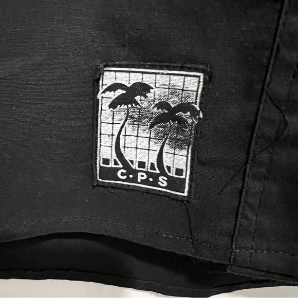 Hand Appliquéd & Embroidered Mola Style Black Cotton Button Up Men’s Shirt Sz L - Picture 6 of 9